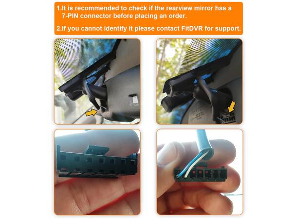 FitDVR Dashcam Power Adapter Mitsubishi/Nissan/Toyota 7-pin