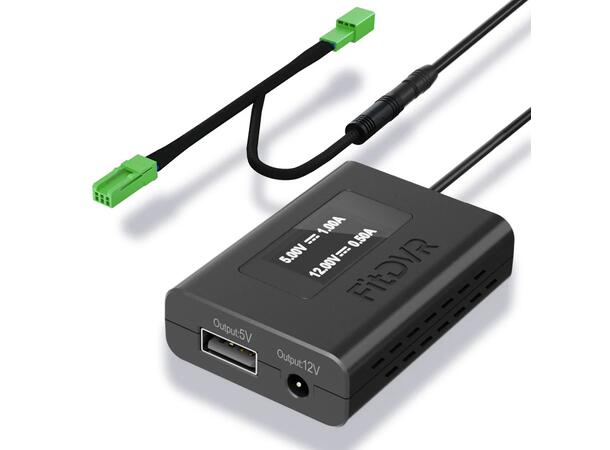 FitDVR Dashcam Power Adapter Volvo 3-pin