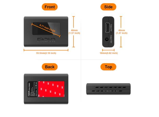 FitDVR Dashcam Power Adapter Volvo 3-pin