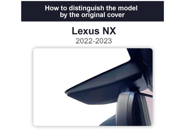 FITCAMX Integrert 4K Dashcam (front) Lexus NX/RZ (2022 -->)
