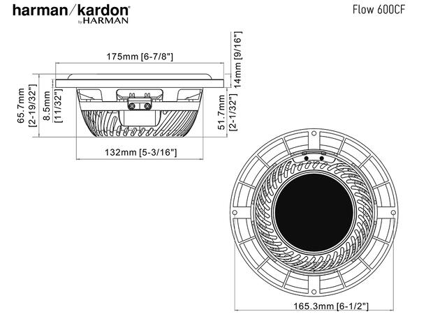 Harman/Kardon Komponentsett  6½" 120W RMS, 6½", 2-veis komponentsett