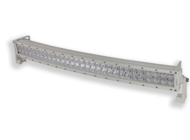 Metra marine LED-bar 30" buet Dobbeltradet hvit marinesertifisert 30"