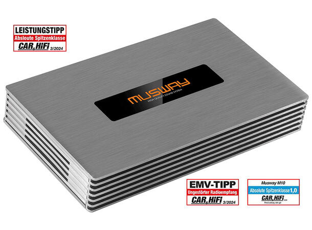 Musway 10-kanals DSP-forsterker 1120W RMS i 4 ohm