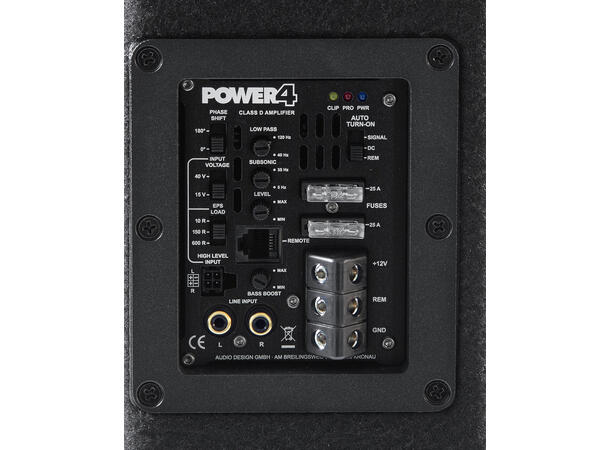 Musway MF210A, 10" Subwoofer med slave 800W max / 400W RMS