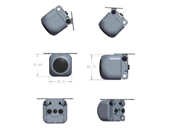 Ampire mini ryggekamera (AHD/CVBS)