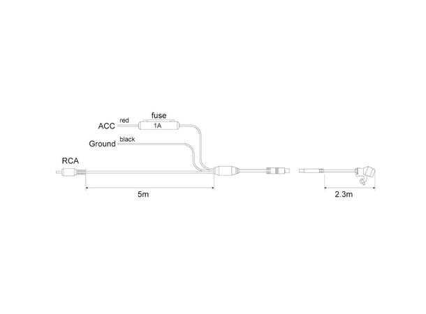BeatSonic Frontkamera (CVBS) For montering i grillen 