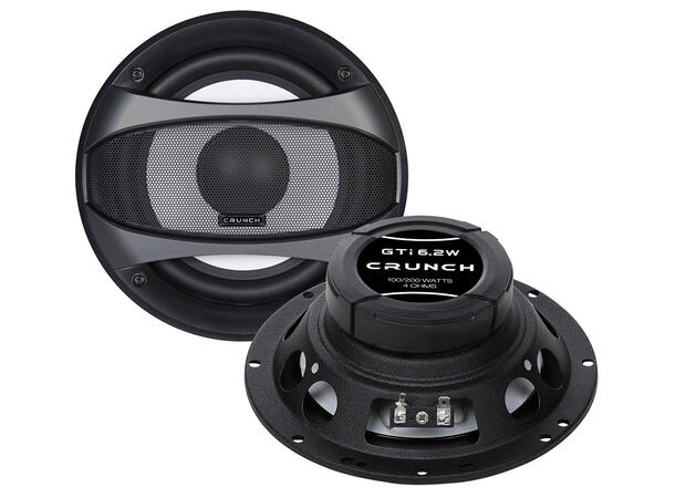 CRUNCH GTI6.2W, Woofer 16,5 cm 16,5 cm (6½") Kickbass høyttaler