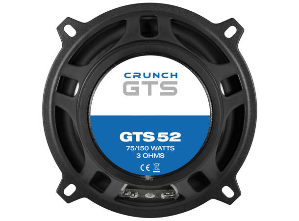 CRUNCH GTS52, 2-vei koaxial 13 cm 13 cm (5¼") Koaxial høyttalere