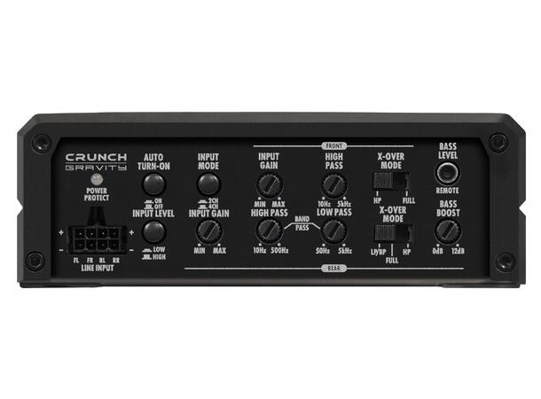 CRUNCH GTX1600.4D, 4-kanals forsterker Class D Digital 4-kanals forsterker
