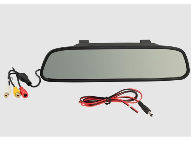 ConnectED Sladrespeil m/skjerm Clip-on speil med 4,3" skjerm