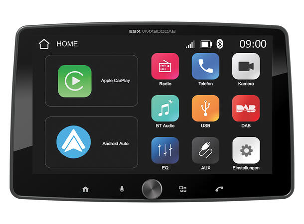 ESX 9" LCD/DAB+/FM/USB/SD/BT 1DIN DAB mediaspiller med 9" touchskjerm