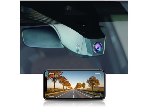 FITCAMX Integrert 4K Dashcam (foran+bak) Audi Q4 / VW ID.4/ID.5 (2020 -->)