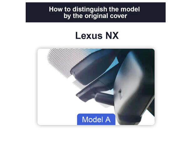 FITCAMX Integrert 4K Dashcam (front) Lexus NX (2014 - 2021) "Model A"
