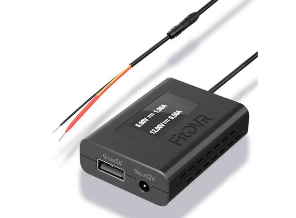 FitDVR Dashcam Power Adapter Universal