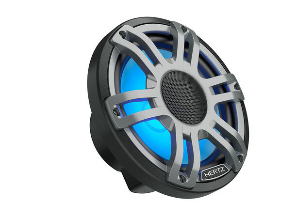 Hertz HMX77SLDG 7,7" koaxial sort LED Sprutsikker IP65, 200W RGB LED-lys