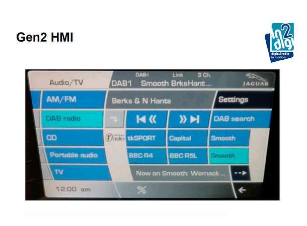 In2digi Premium DAB-integrering JLR Jaguar/Landrover/Range Rover (Gen 1/2)