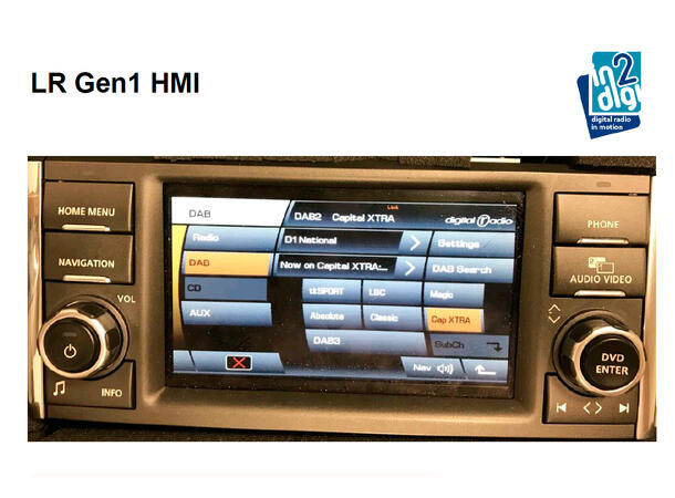 In2digi Premium DAB-integrering JLR Jaguar/Landrover/Range Rover (Gen 1/2)