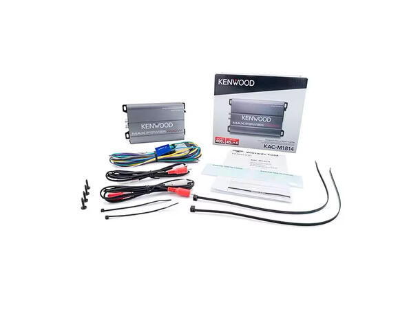 Kenwood 4-kanals marineforsterker 4 x 45W, 400W max