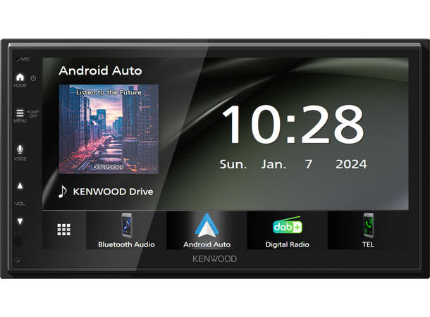 Kenwood DMX5023DABS 2-DIN MEDIASPILLER -  DAB BT USB/IPHONE