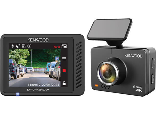 Kenwood DRVA610W dashcam Dashcam med 4K, trådløst WiFi og GPS