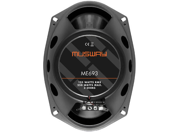 Musway 6x9"" 3-veis koaxialhøyttaler 6x9" fulltone 125/250W