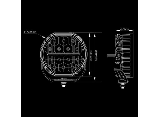 Strands Big Energy, 7" LED ekstralys, 60 Watt, 5.600 Lumen