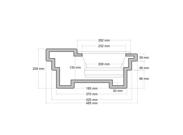 ConnectED Bilspesifikk basskasse 10" Reservehjulsbrønn (17-18" hjulstørrelse)