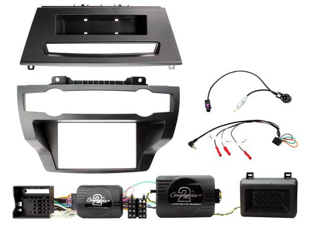 Connects2 Komplett monteringskit 2-DIN BMW X5/X6 (2007 - 2014) u/aktiv sys.