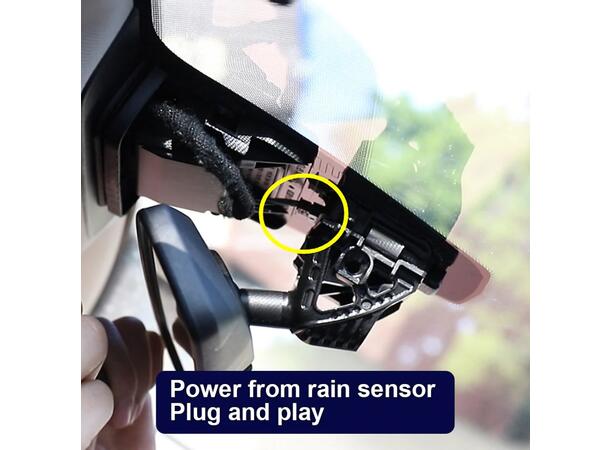 FITCAMX Integrert 4K Dashcam (foran+bak) BMW iX3/Z4 (2019 -->)