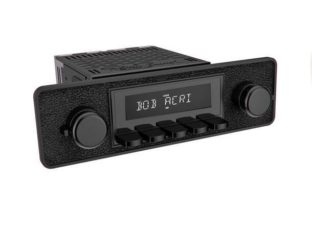 RetroSound Black radio DAB/AUX/BT/USB Til 60-70-talls biler