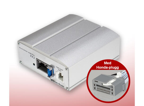 BeatSonic Kompakt Plug & Play forsterker Honda (2009 -->) u/aktivt høytt.