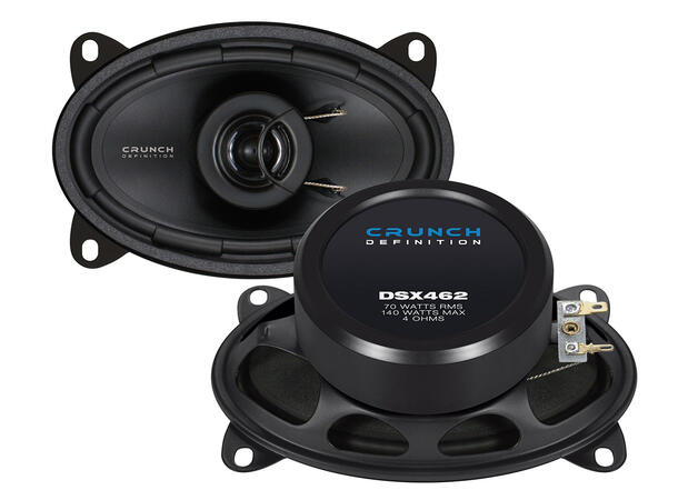 CRUNCH DSX462, 2-veis koaxial 4x6" 10 x 15 cm (4 x 6“) Koaxial høyttalere