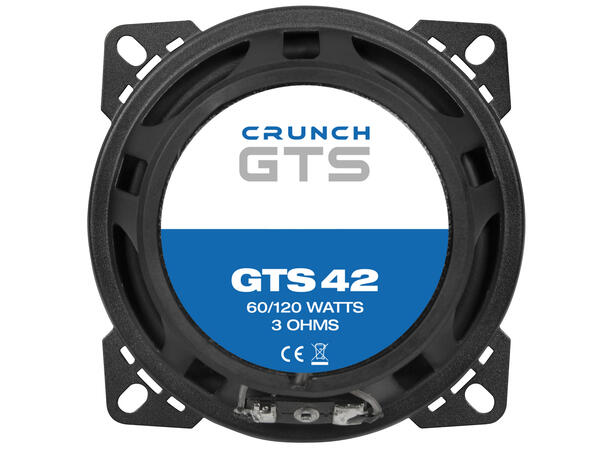 CRUNCH GTS42, 2-vei koaxial 10 cm 10 cm (4") Koaxial høyttalere