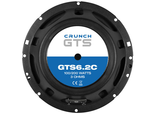 CRUNCH GTS6.2C, 2-veis komponentsett 16,5 cm (6½") Komponentsett