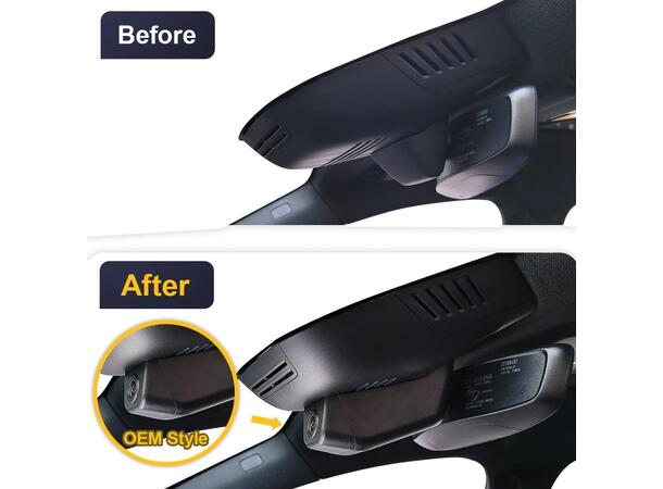 FITCAMX Integrert 4K Dashcam (foran) Volvo XC40 Recharge (2021-->)