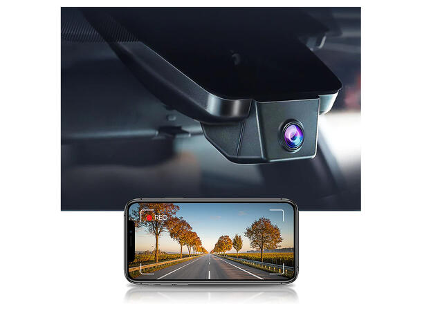 FITCAMX Integrert 4K Dashcam (foran+bak) Toyota bZ4X/Subaru Solterra (2023 -->)