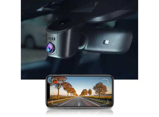 FITCAMX Integrert 4K Dashcam (front) Audi/Porsche (2010 --> ) "Model A" Sort