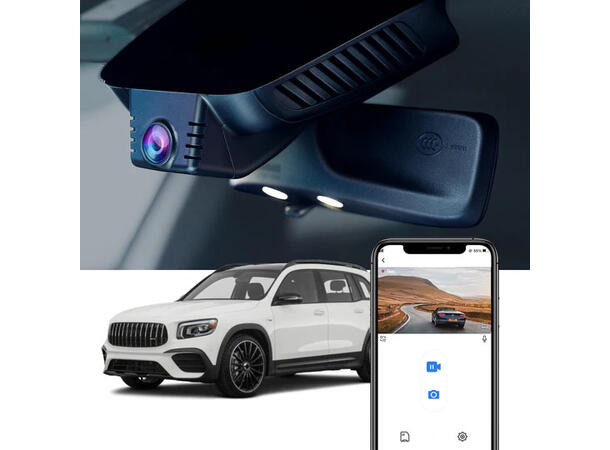 FITCAMX Integrert Plug & Play 4K Dashcam *Mercedes GLA/GLB/EQA/EQB 12 vents