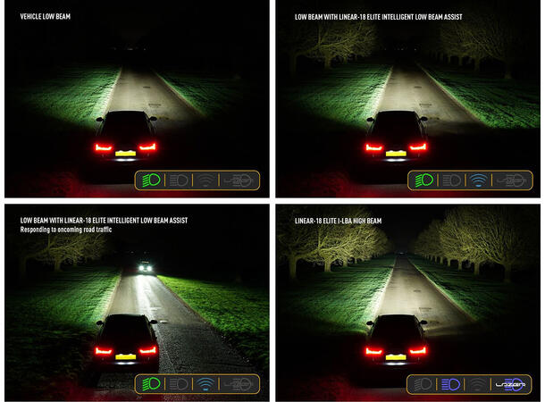 LAZER LINEAR 18 ELITE MED LBA Enkel radet  Ledbar på 21", 12.816 Lumen 