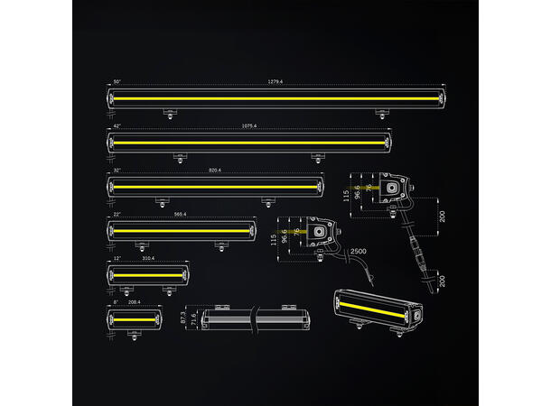 Strands Siberia XP DR LED-bar 42" Dobbel radet LED-bar på 42", 25500 Lumen