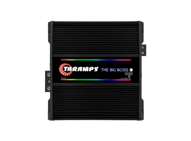 Taramps Bilforsterker 1x3000W 0,5~2ohm 0,5~2 ohm Sort utførelse / RGB