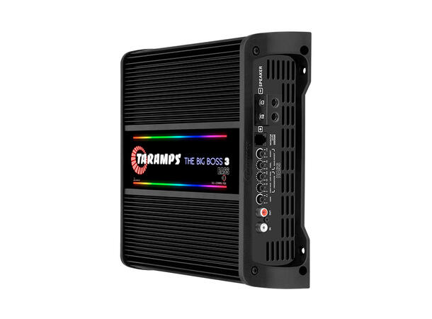 Taramps Bilforsterker 1x3000W 0,5~2ohm 0,5~2 ohm Sort utførelse / RGB