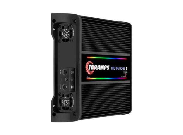 Taramps Bilforsterker 1x3000W 0,5~2ohm 0,5~2 ohm Sort utførelse / RGB