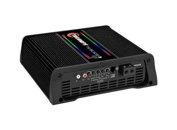 Taramps Bilforsterker 1x3000W 0,5~2ohm 0,5~2 ohm Sort utførelse / RGB