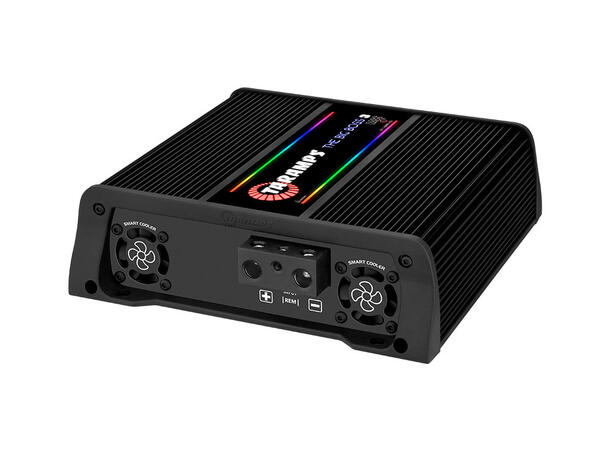 Taramps Bilforsterker 1x3000W 0,5~2ohm 0,5~2 ohm Sort utførelse / RGB