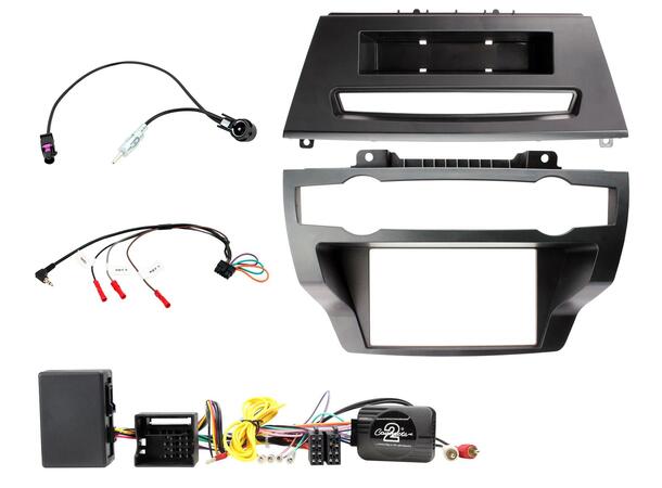 Connects2 Komplett monteringskit 2-DIN BMW X5/X6 (2007 - 2014) m/aktiv sys.