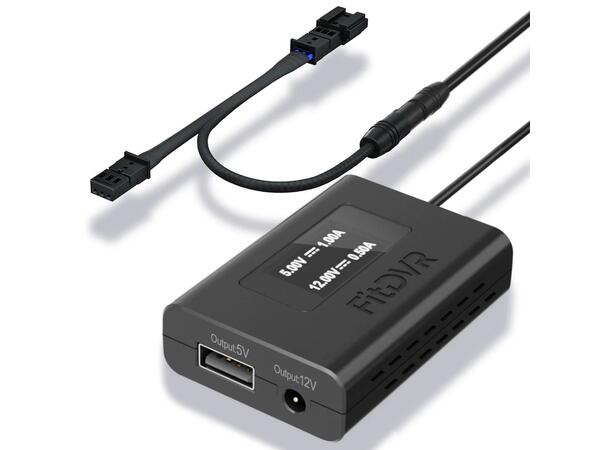 FitDVR Dashcam Power Adapter Audi/VW/Porsche 3-pin