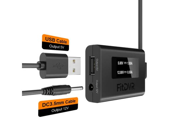 FitDVR Dashcam Power Adapter Audi/VW/Porsche 3-pin
