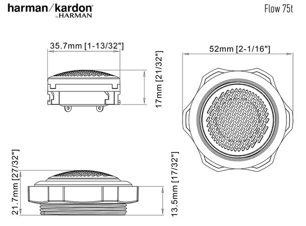Harman/Kardon FLOW75T diskant 120W RMS / 360W max