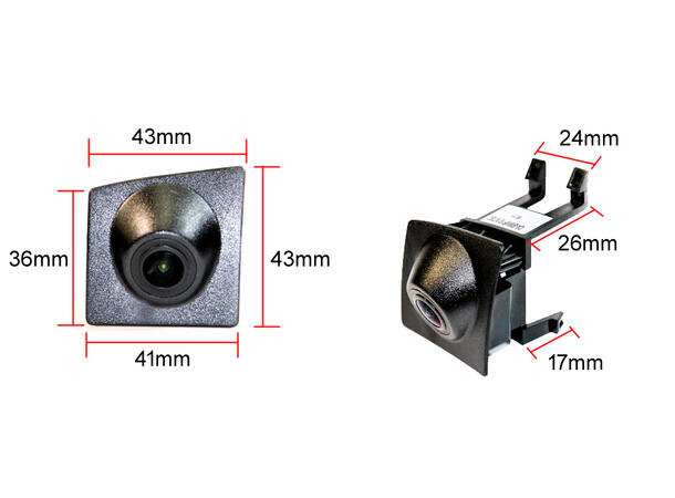 InCarTec frontkamera BMW (CVBS) X3 (F25) X4 (F26) (2011 - 2018)